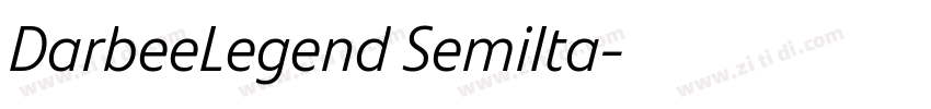DarbeeLegend SemiIta字体转换